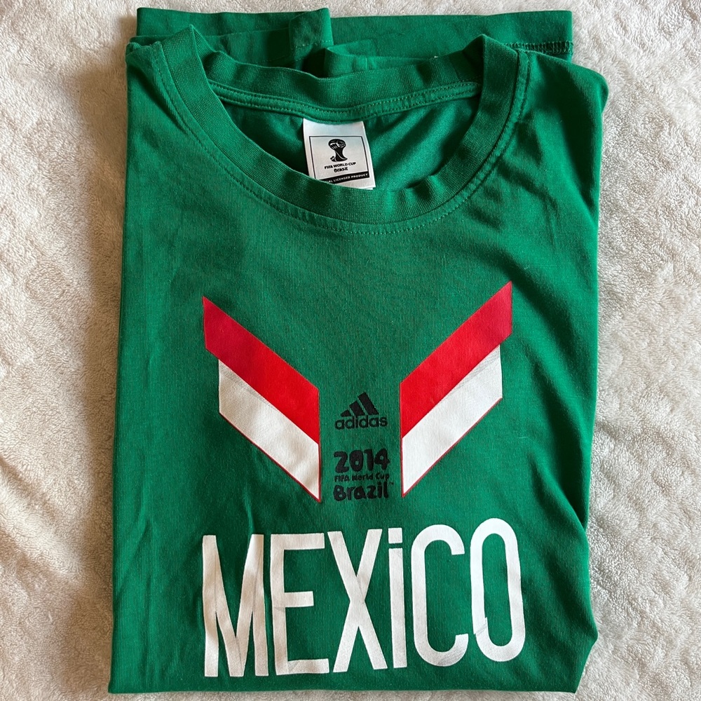 Adidas Men's Mexico Official 2014 FIFA World Cup Brazil Graphic T-Shirt M